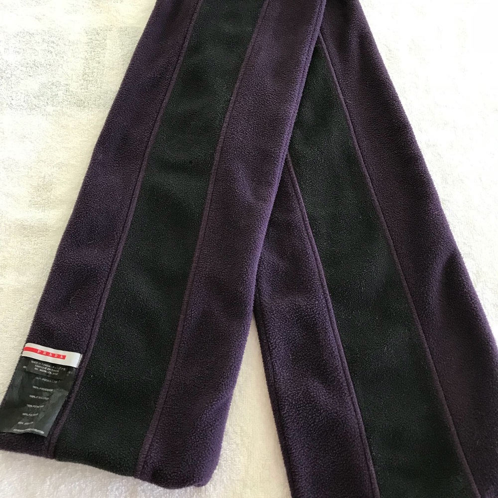 Prada Scarf - Black & purple